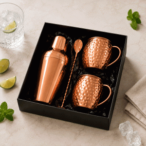Set Coctelera de Cobre