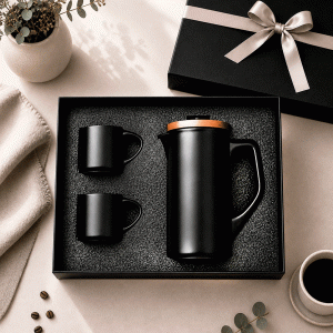 Set Cafetera Negra